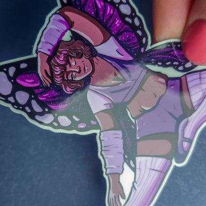 Purple Snow Fairy Sticker