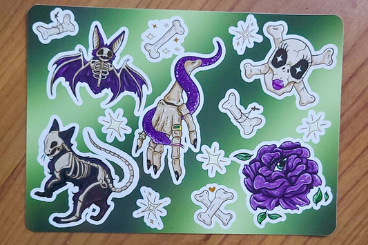 ☆ Skelly Season Sticker Sheet ☆