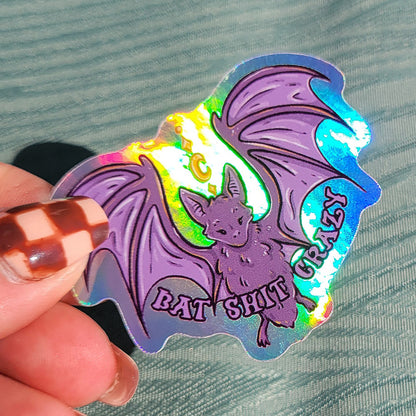 Bat Sh*t Crazy Holo Sticker