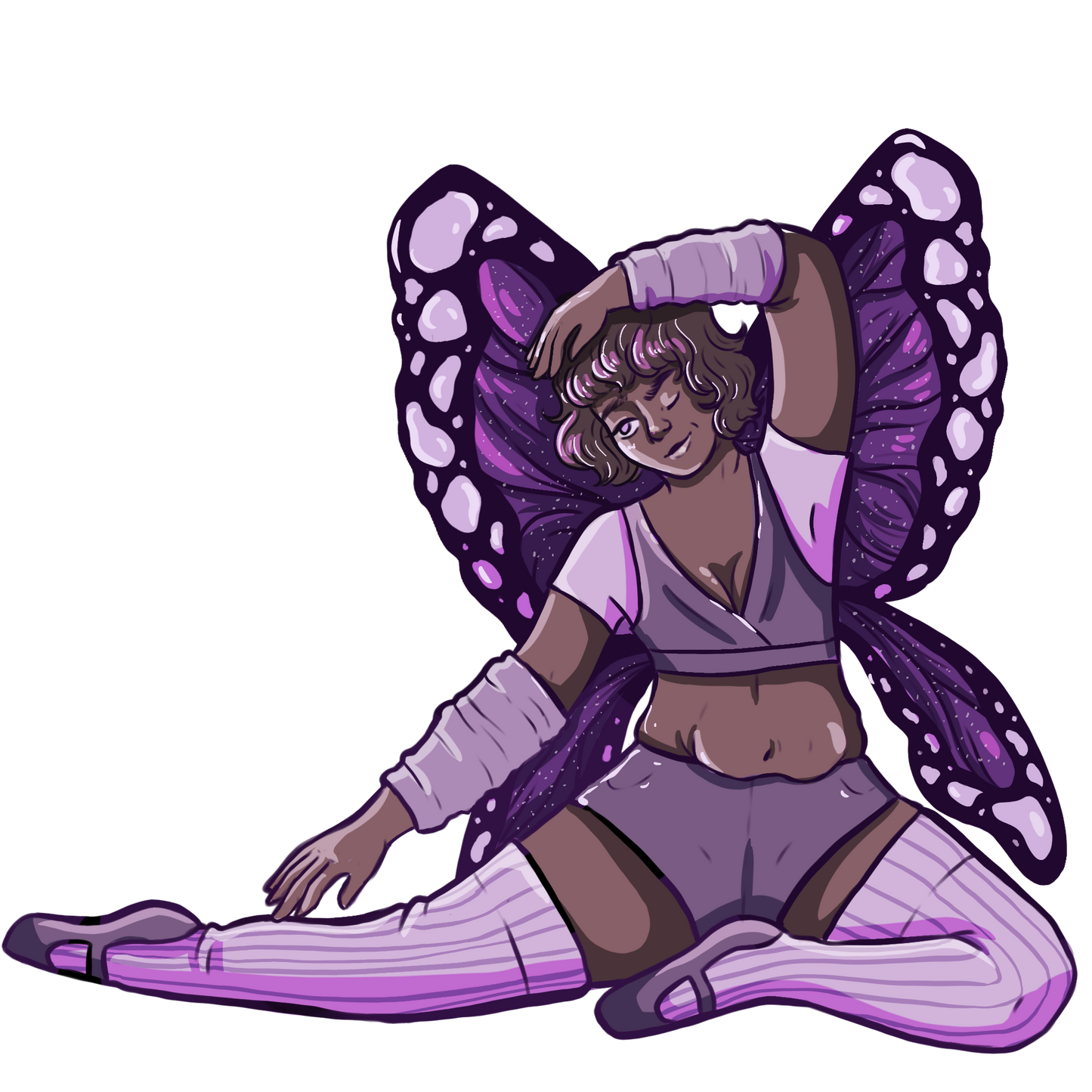 Purple Snow Fairy Sticker