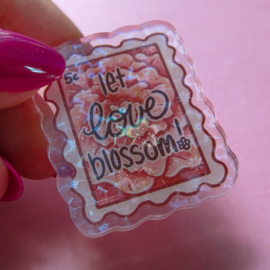 Let Love Blossom Pin