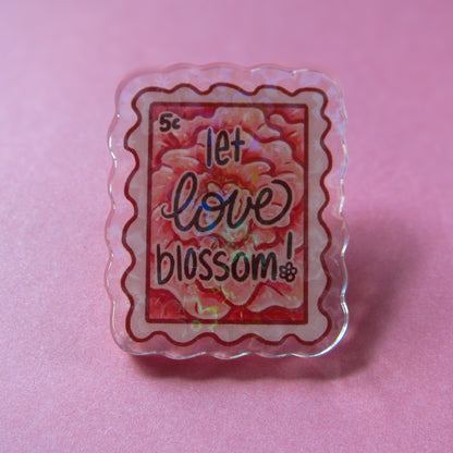 Let Love Blossom Pin