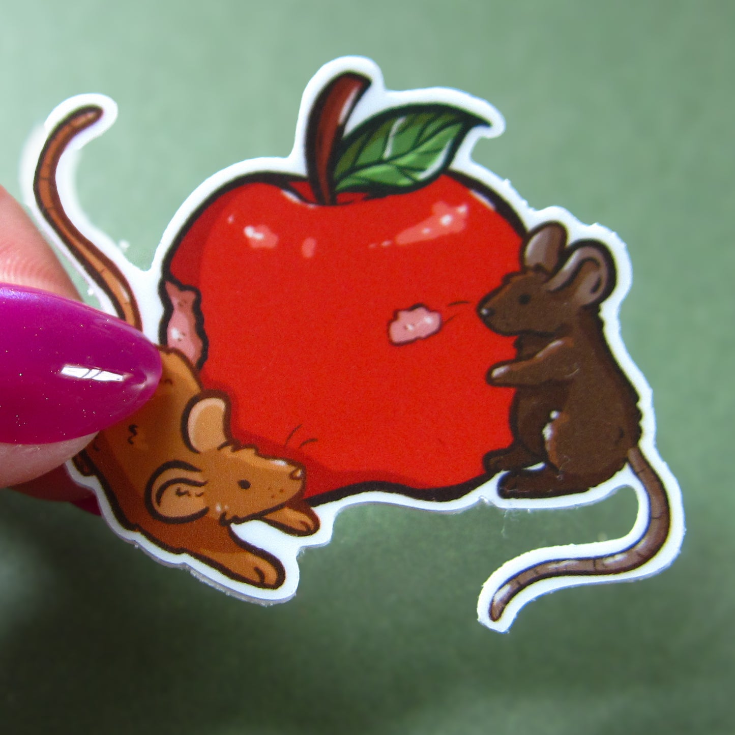 Apple Mouse Sticker