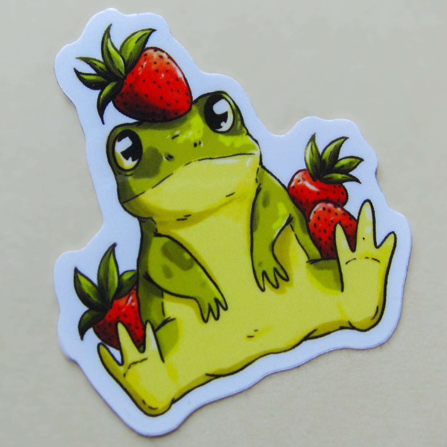 Strawberry Frog Sticker