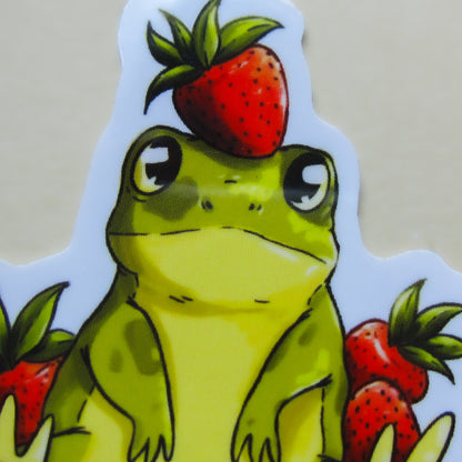 Strawberry Frog Sticker