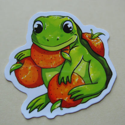 Orange Frog Sticker