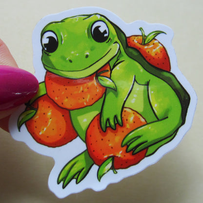 Orange Frog Sticker