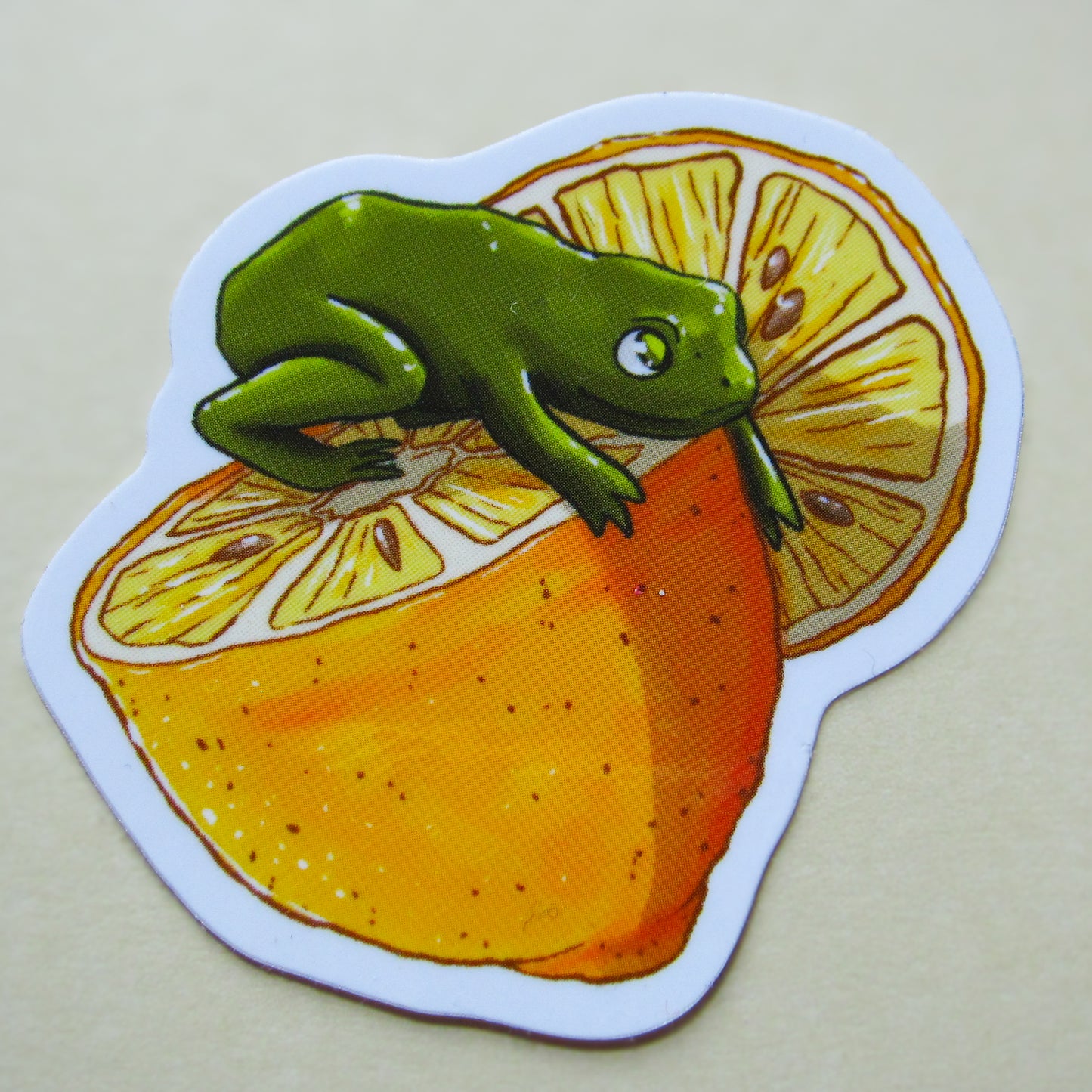 Lemon Frog Sticker