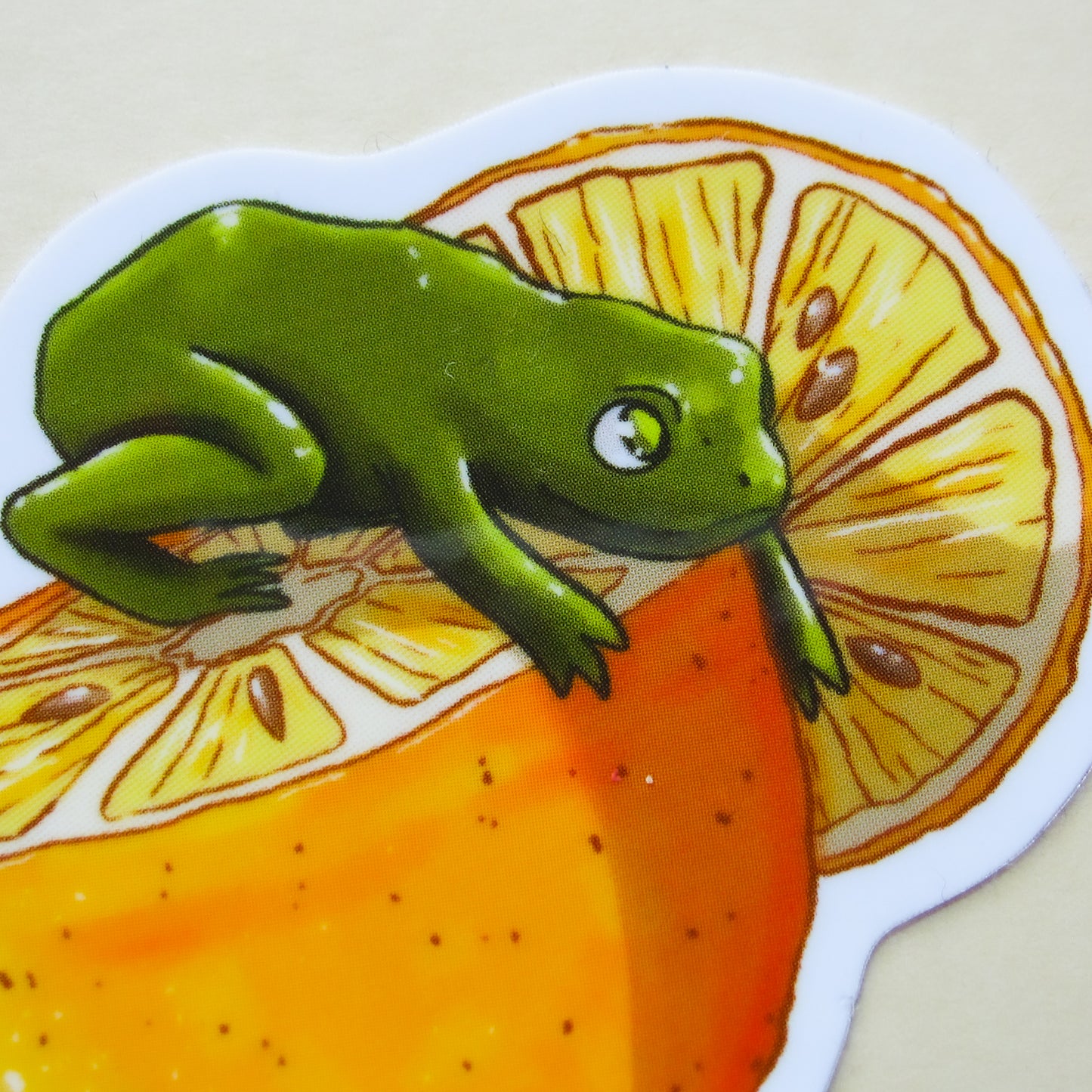 Lemon Frog Sticker