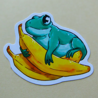 Banana Frog Sticker