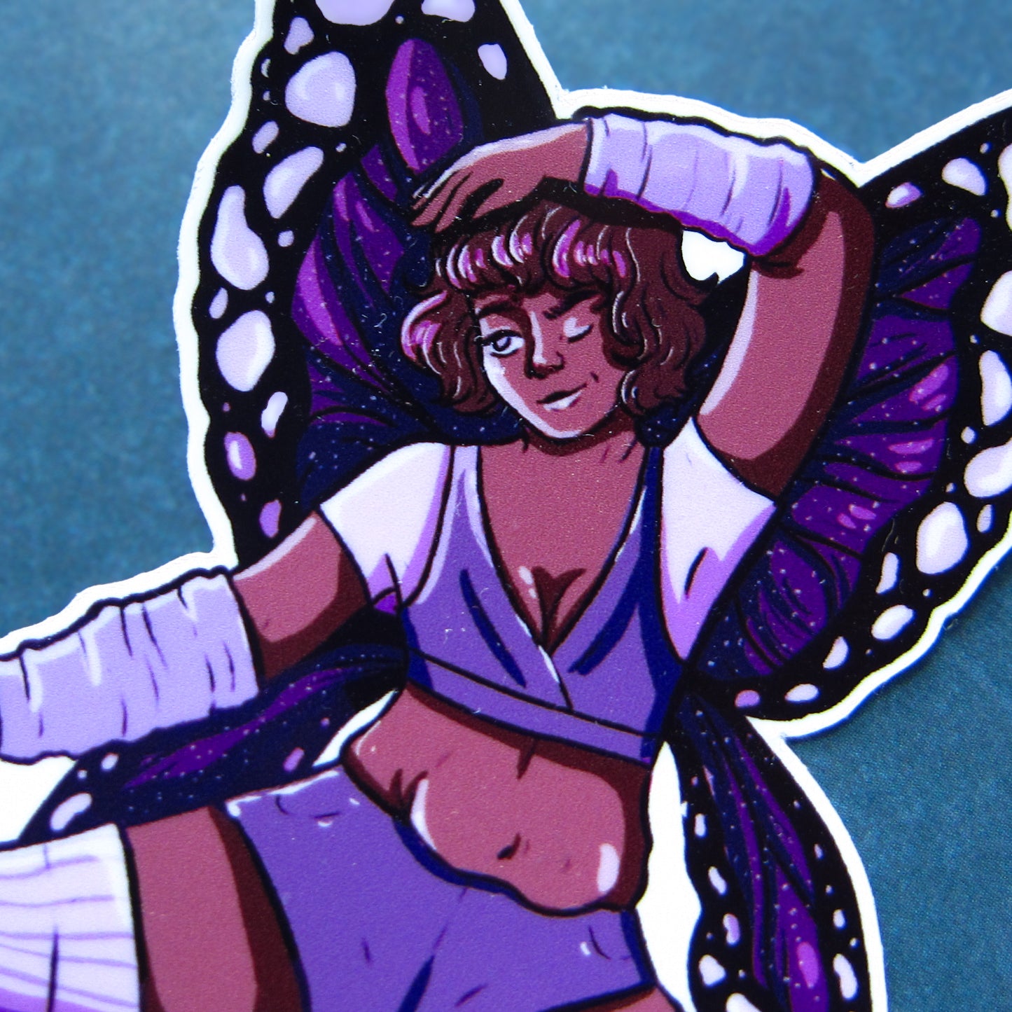 Purple Snow Fairy Sticker