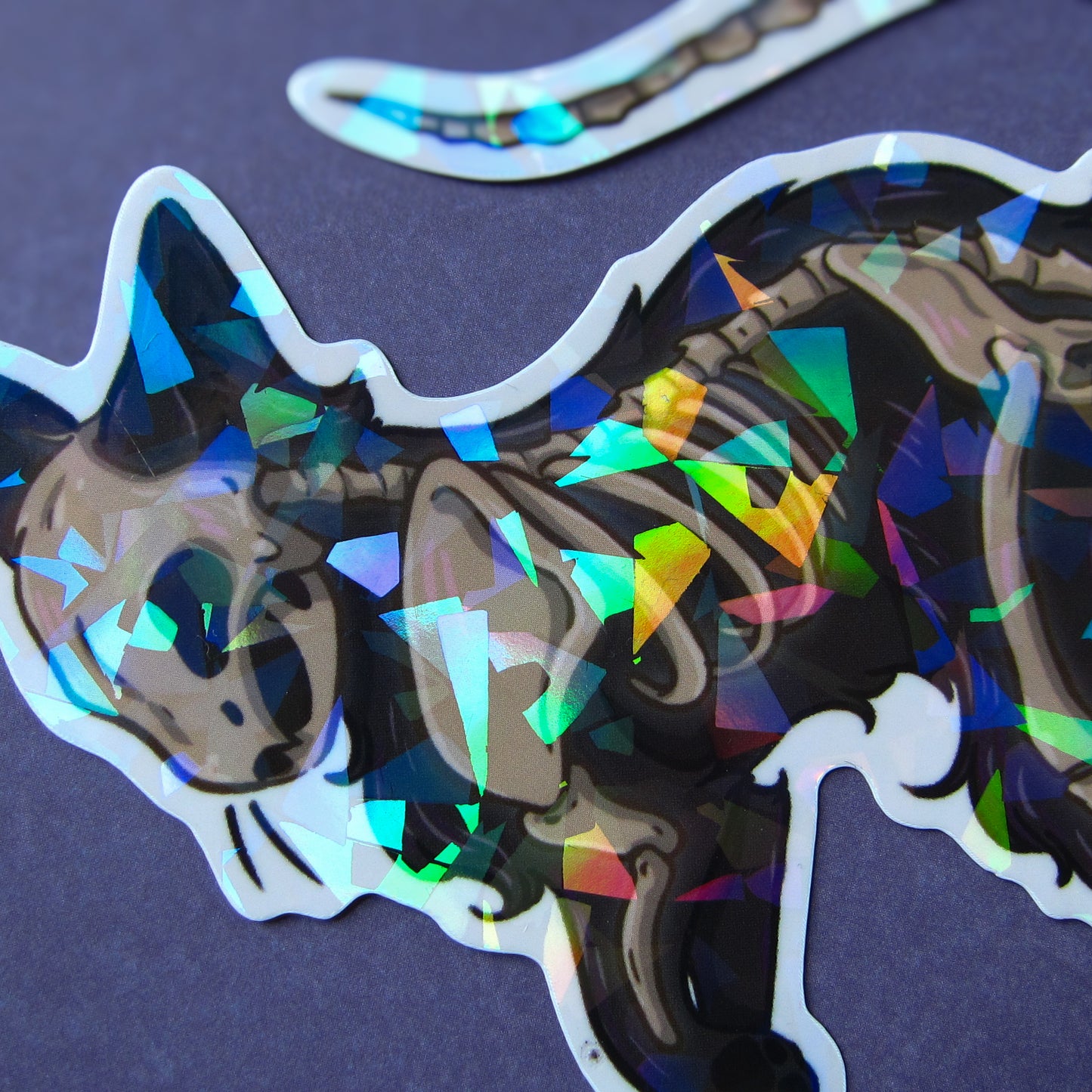 ☆ Holo Skelly Cat Sticker ☆