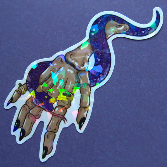 ☆ Holo Skelly Hand Sticker ☆