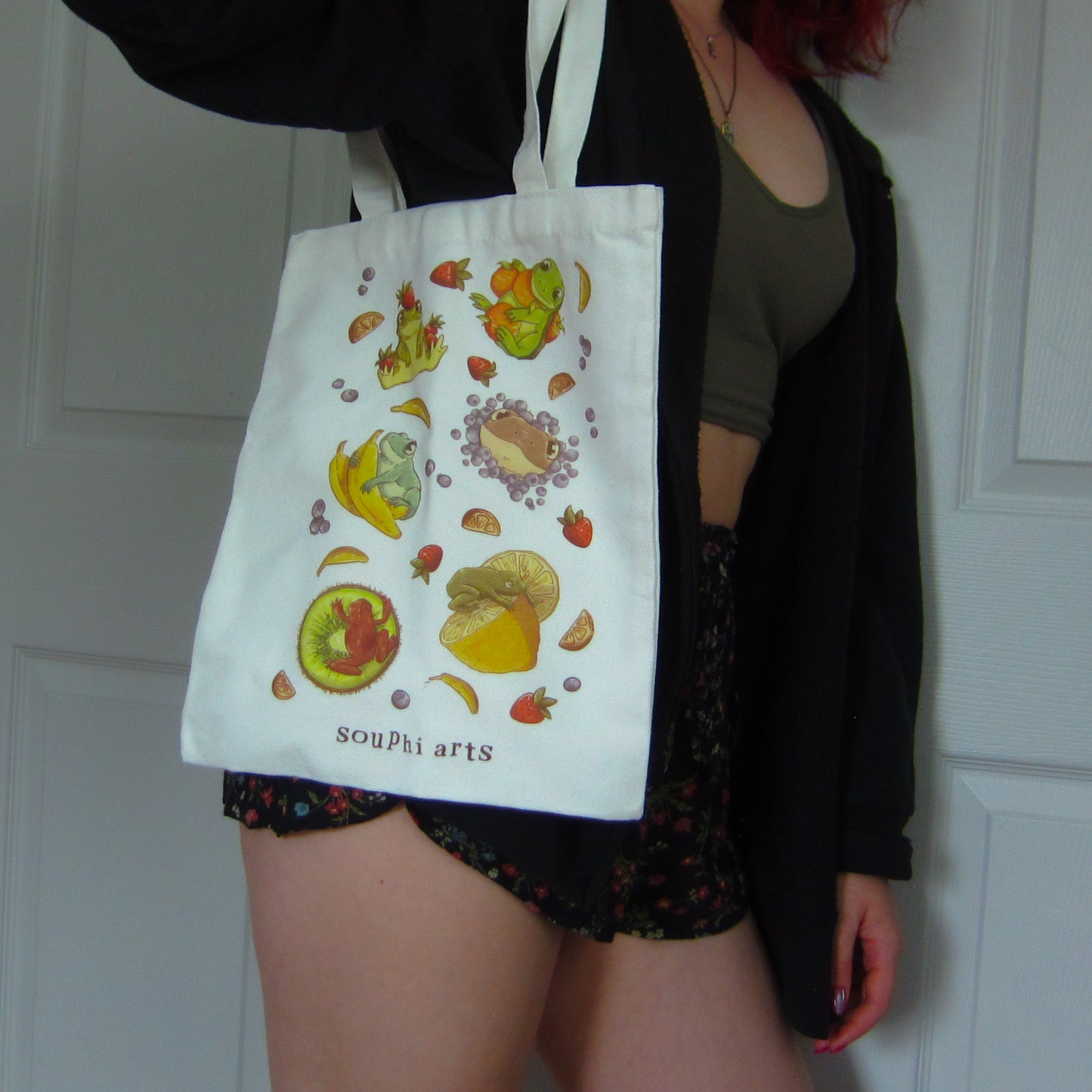 Fruit 'n Frogs Tote Bag