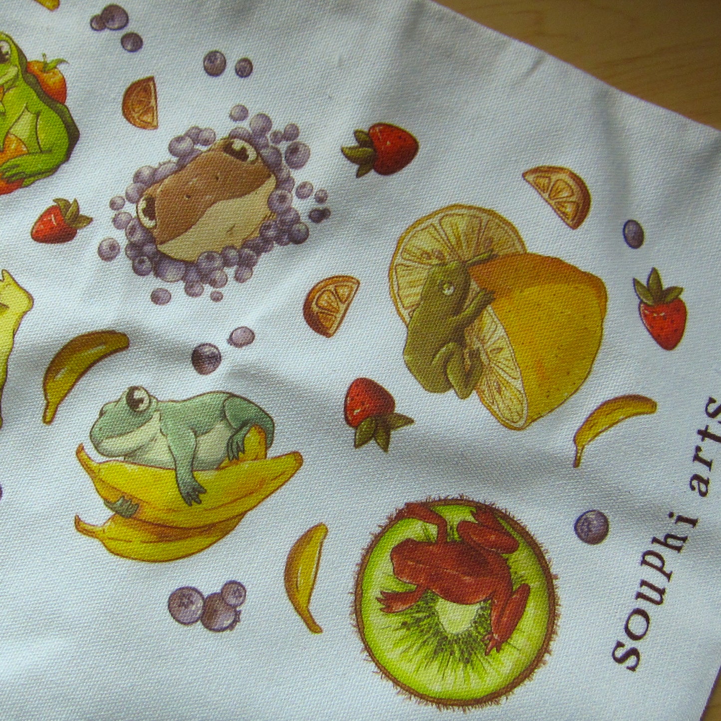 Fruit 'n Frogs Tote Bag