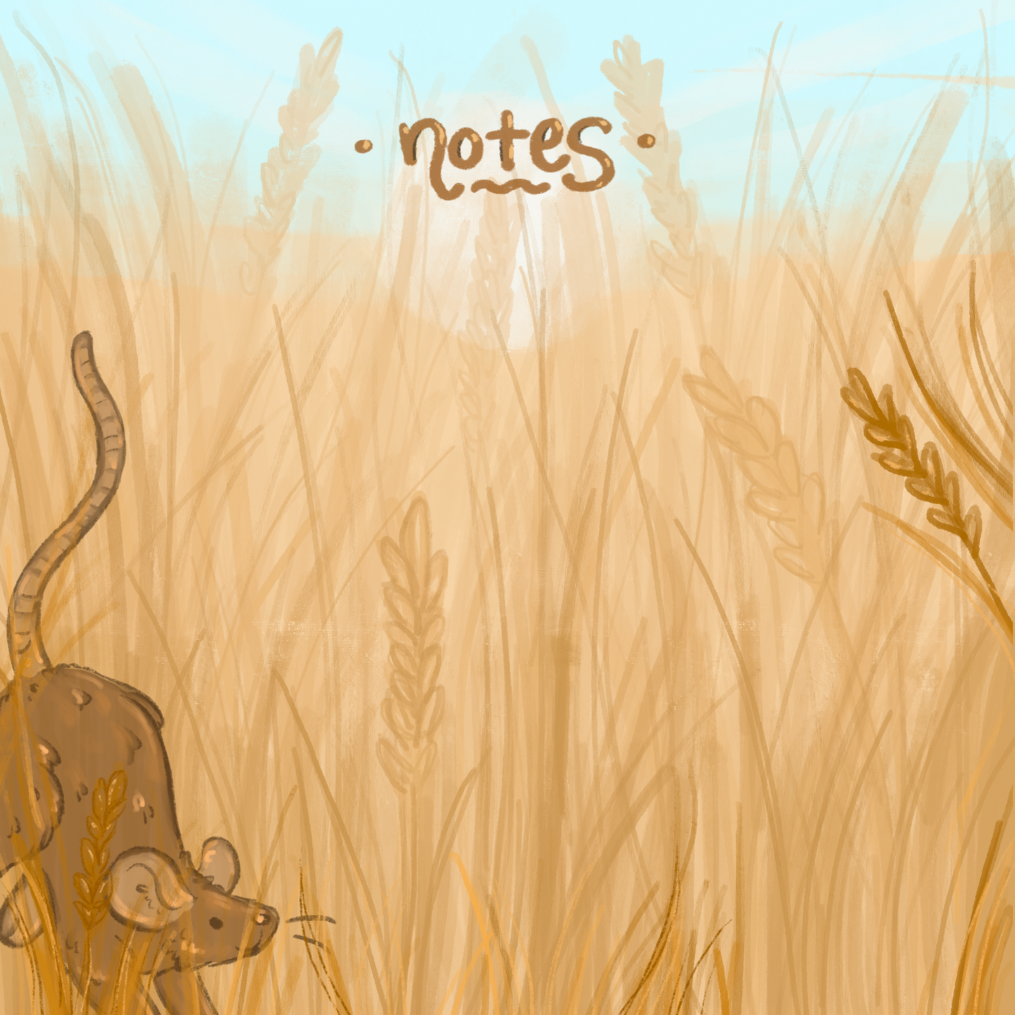 Harvest Mouse Sticky Notes