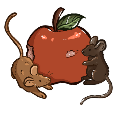 Apple Mouse Sticker