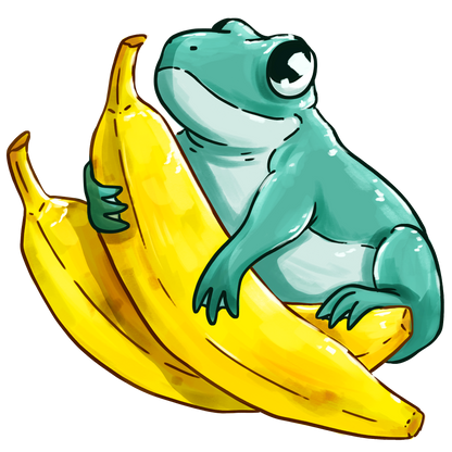 Banana Frog Sticker