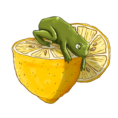 Lemon Frog Sticker