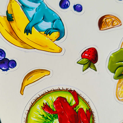 Fruit 'n Frogs Sticker Sheet