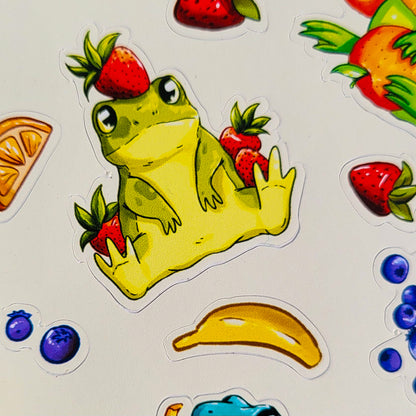 Fruit 'n Frogs Sticker Sheet