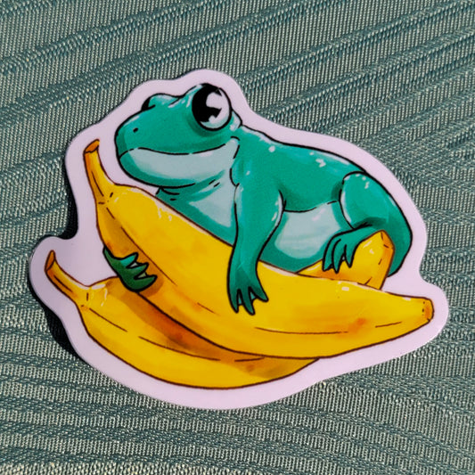 Banana Frog Sticker