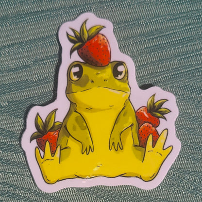 Strawberry Frog Sticker