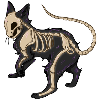 ☆ Holo Skelly Cat Sticker ☆